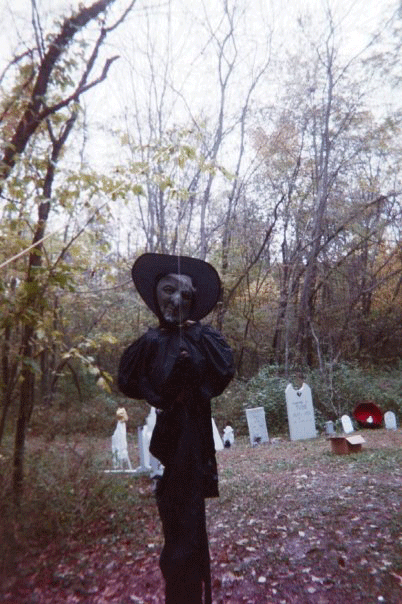 my life sized witch that flew through the woods
