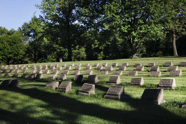 Here is an overview of the grave yard where many a mental patient were laid to rest.