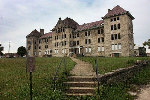 THe Last Taste of Freedom:  Just imagine what it would have been like 100 years ago.  You are cuffed, shackled and dragged towards the building looing off in the distance.  Many who live near Bartonville claim the infamous asylum is haunted.